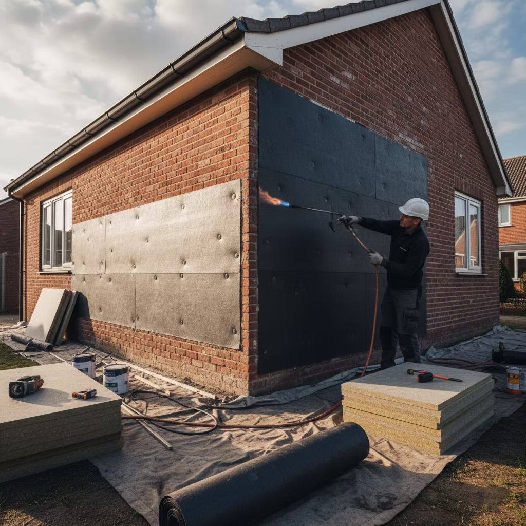 aislamiento de falso techo en vivienda en huelva